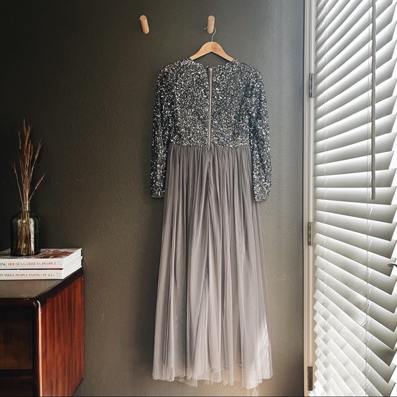 ASOS - Maya Petite Long Sleeve Maxi Dress - Picture 2 of 5